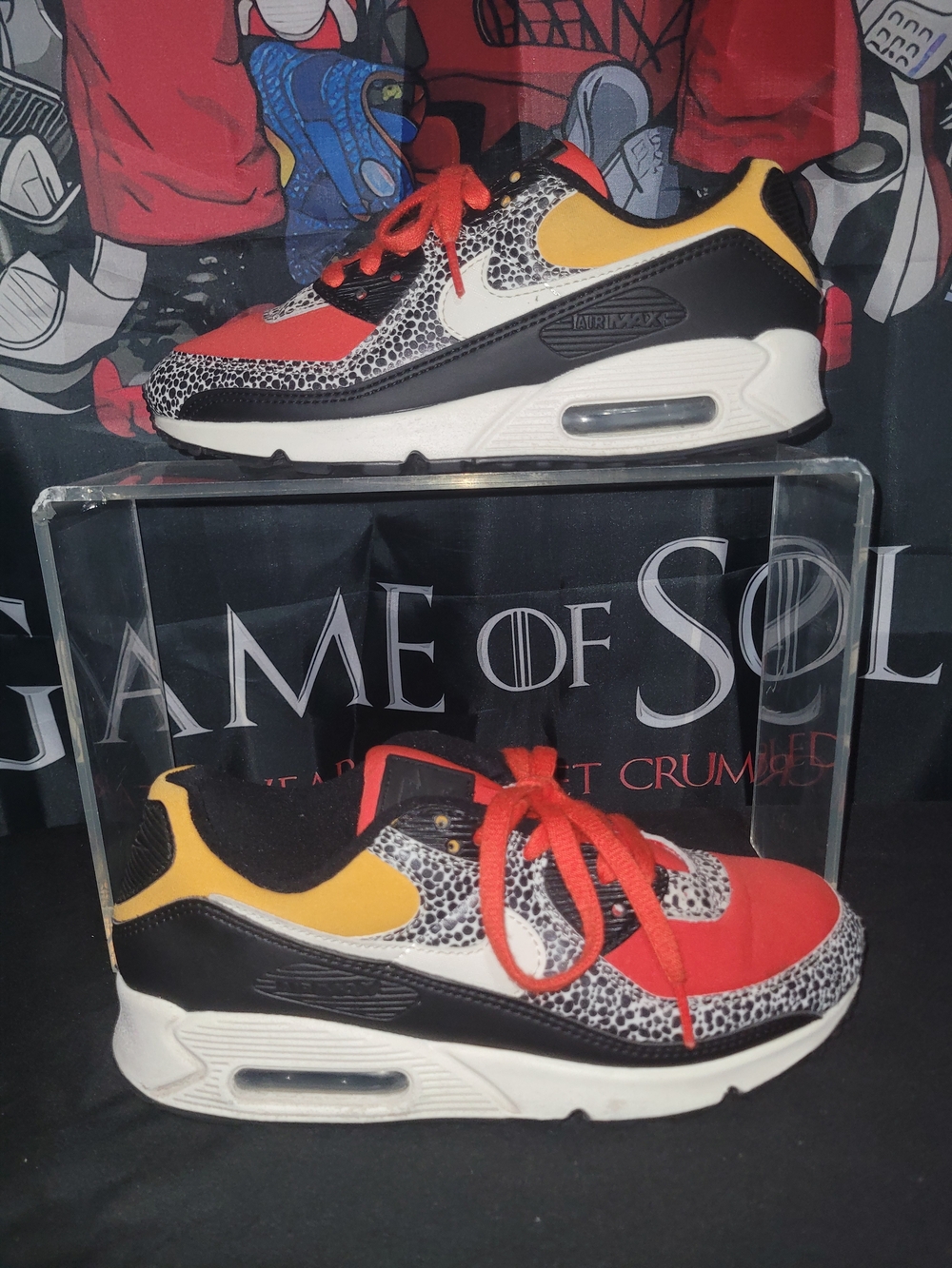 Nike Air Max 90 SE Sneakers "Safari Chile Red Pollen"